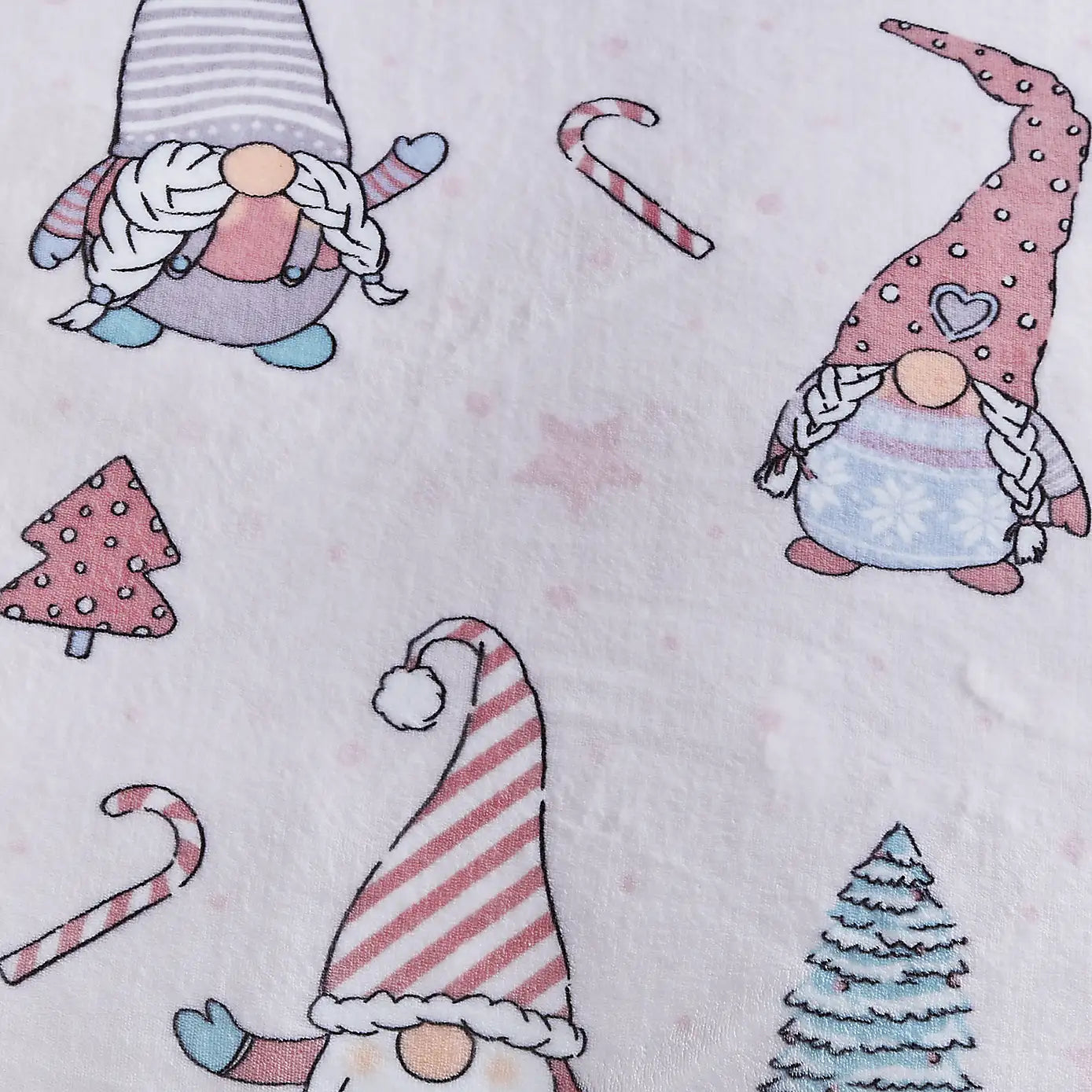 Catherine Lansfield Festive Gnomes Fleece Duvet Set