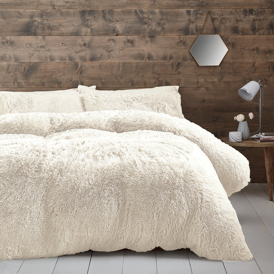 Catherine Lansfield Cuddly Deep Pile Faux Fur - Cream