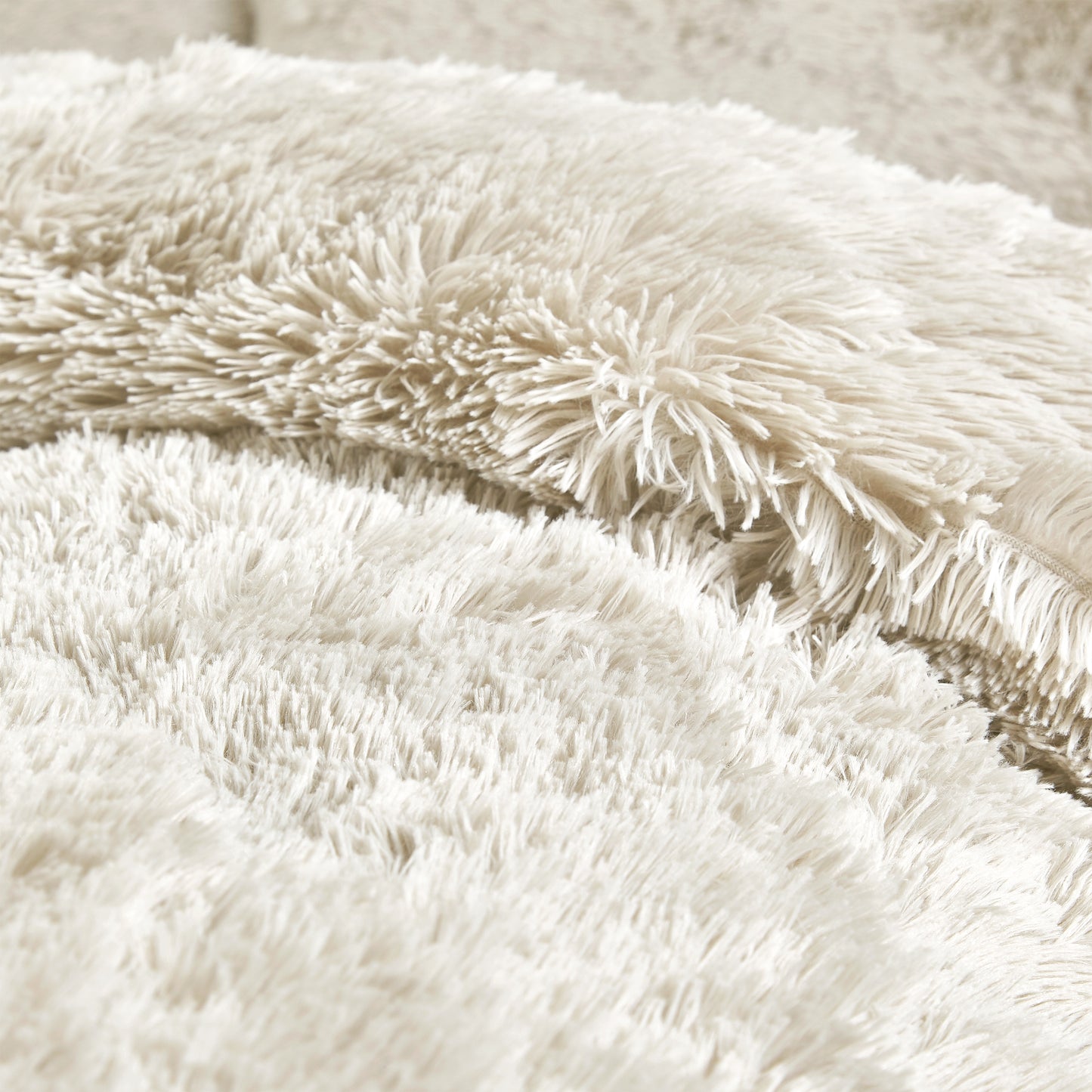 Catherine Lansfield Cuddly Deep Pile Faux Fur - Cream