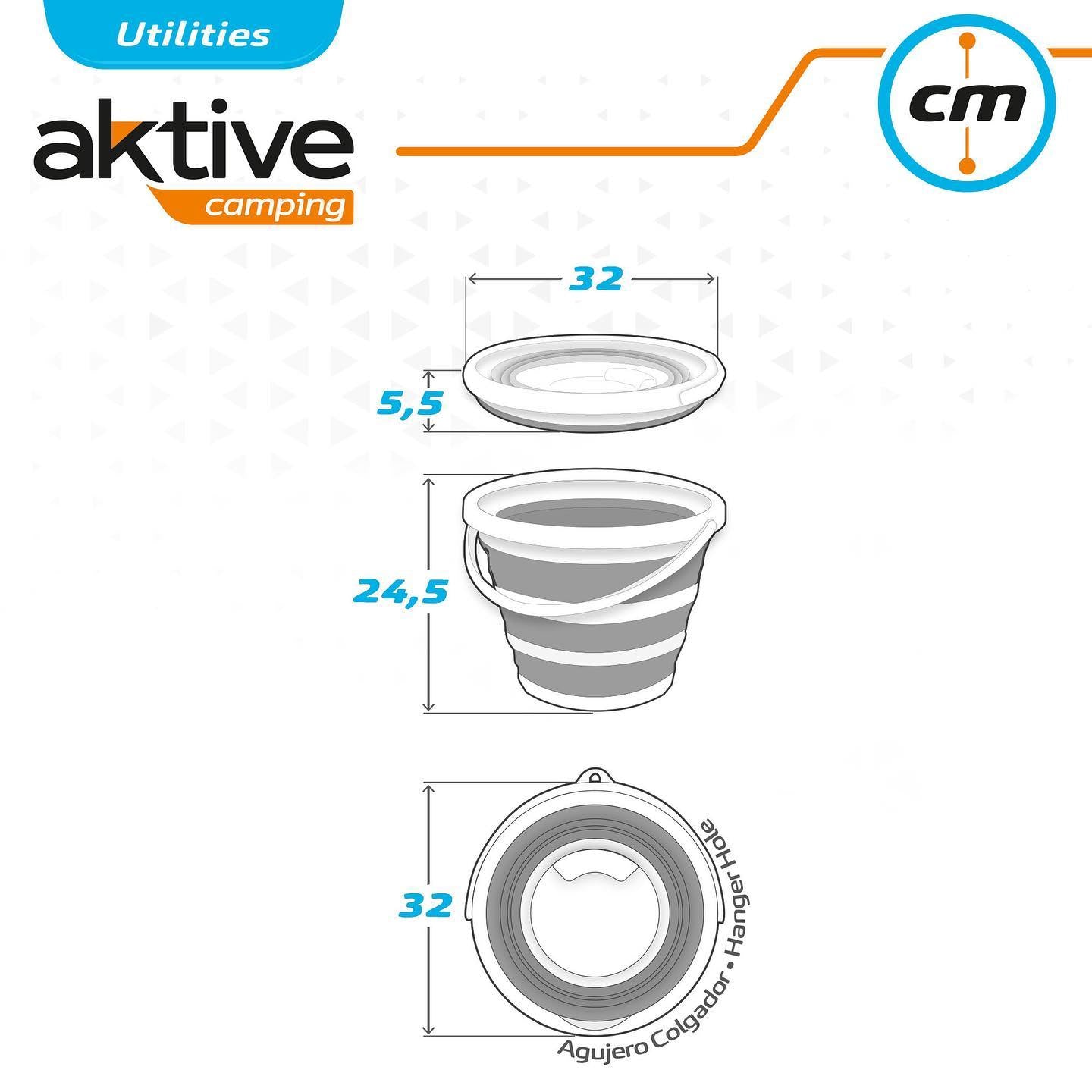 Aktive Collapsable Bucket 10L