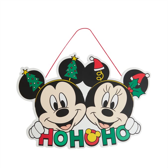 Disney Mickey & Friends Christmas Hanging Plaque