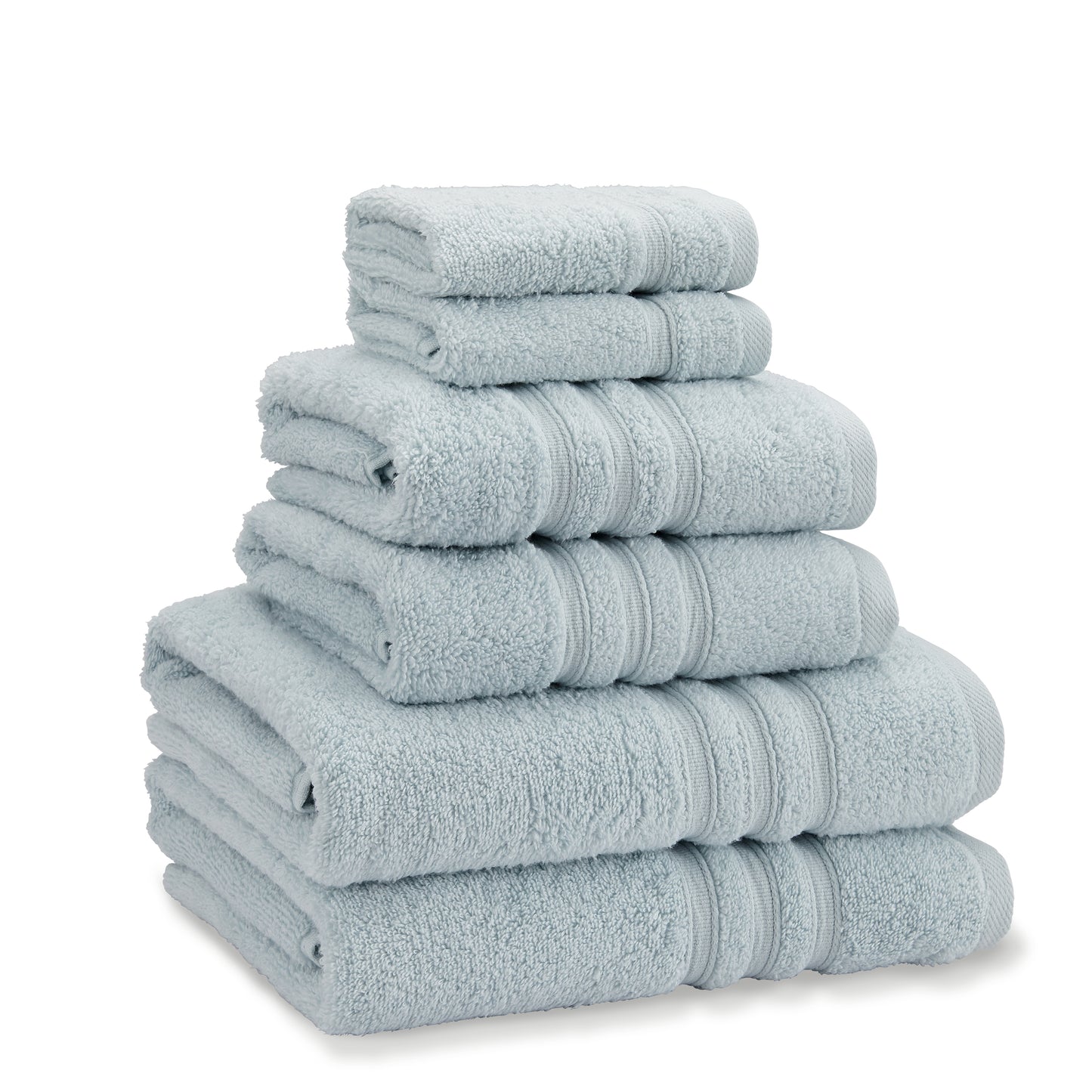 Catherine Lansfield Zero Twist 6 Piece Towel Bale - Duck Egg