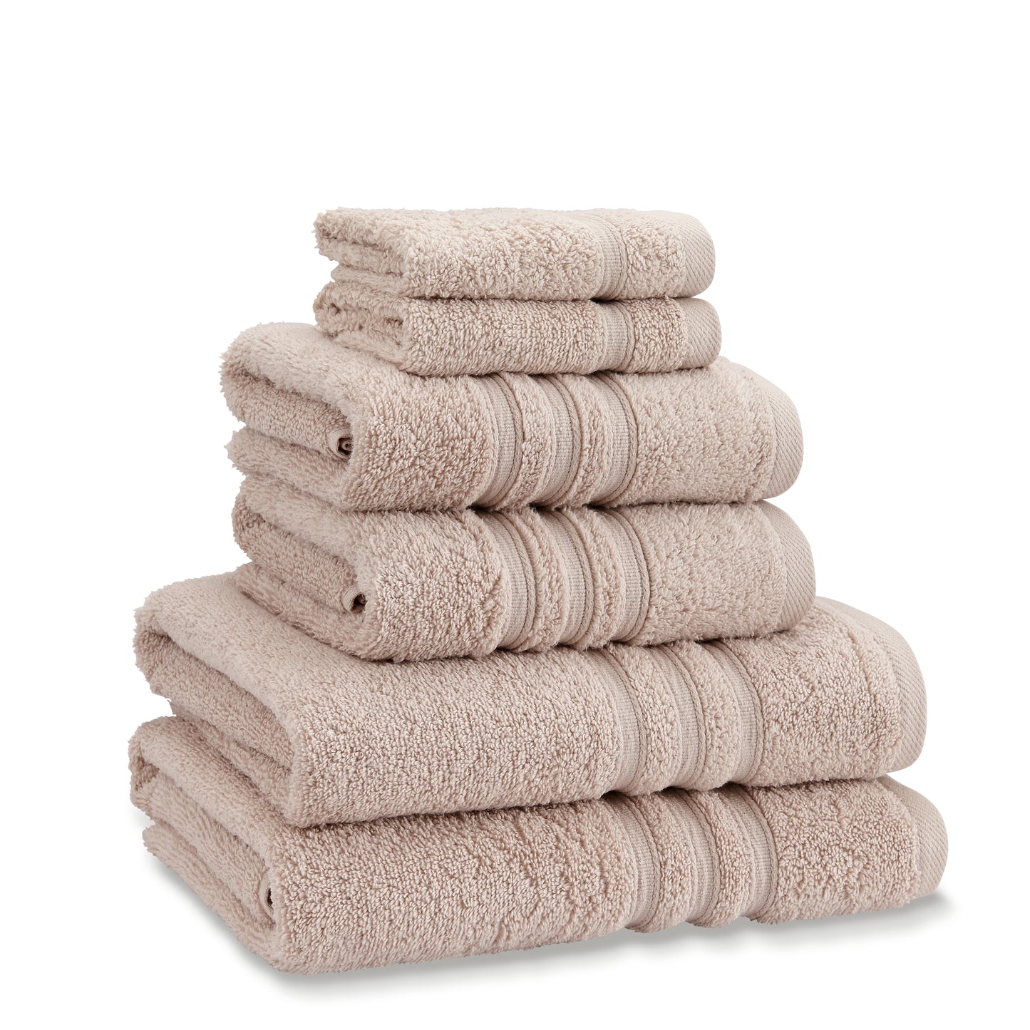 Catherine Lansfield Zero Twist 6 Piece Towel Bale - Natural