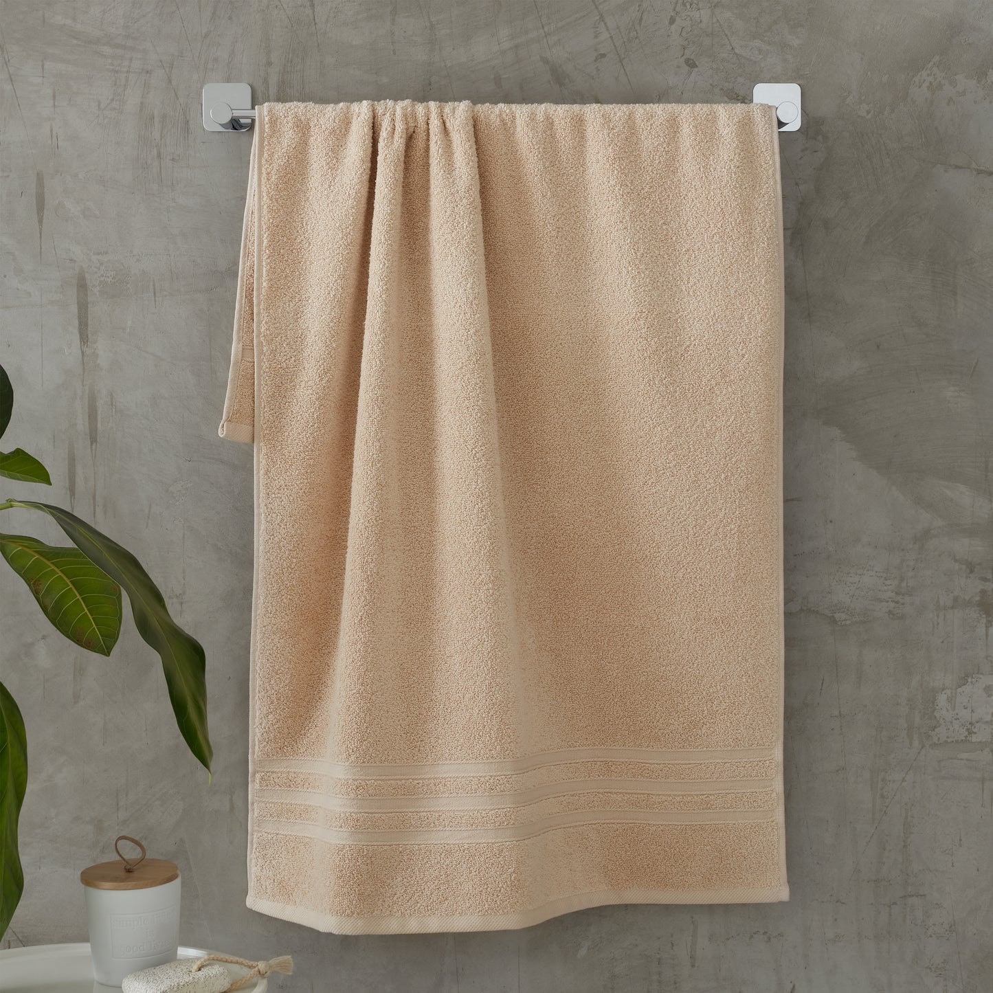 Catherine Lansfield Zero Twist 6 Piece Towel Bale - Natural