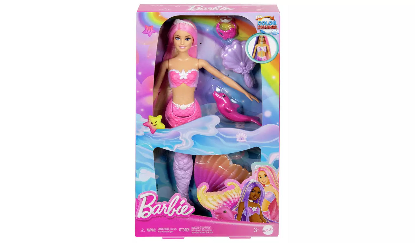 Barbie Malibu Colour Change Mermaid Doll and Accessories