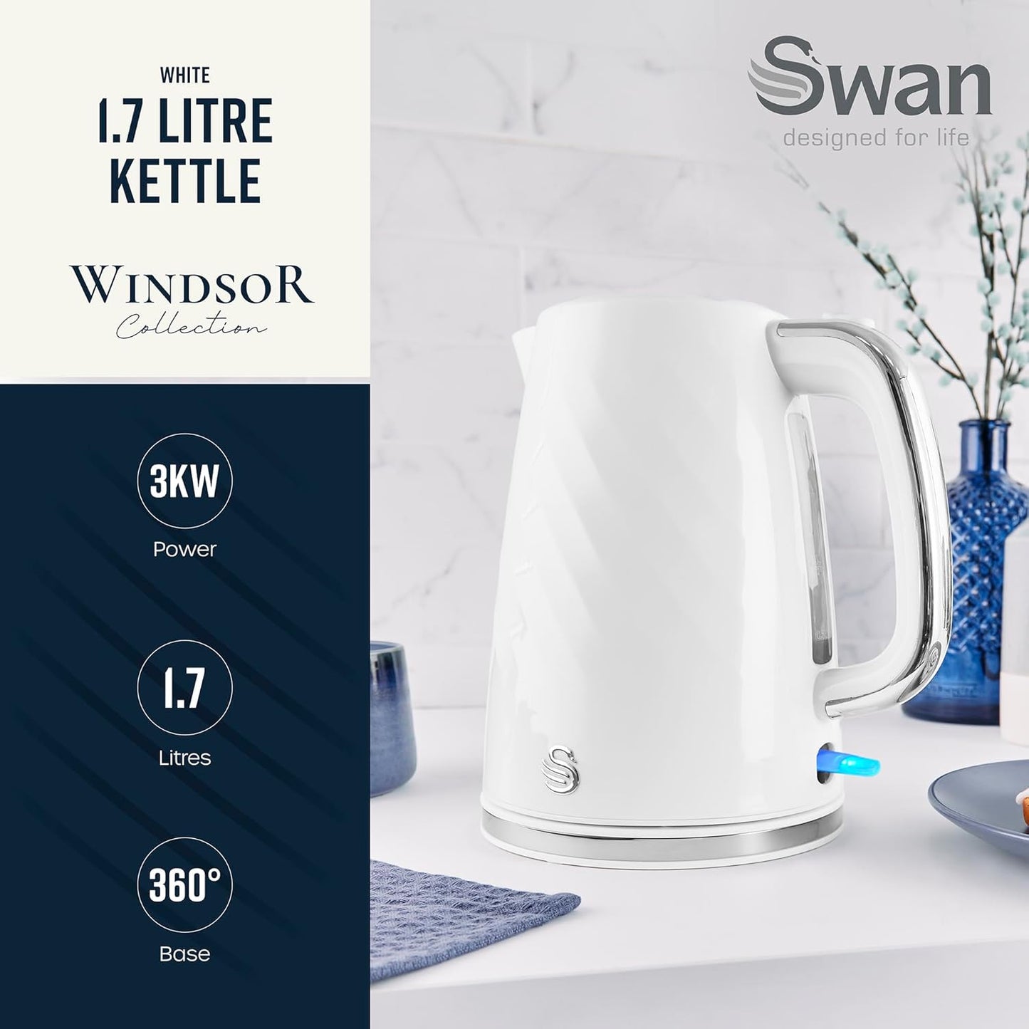 Swan Windsor Rapid Boil Kettle