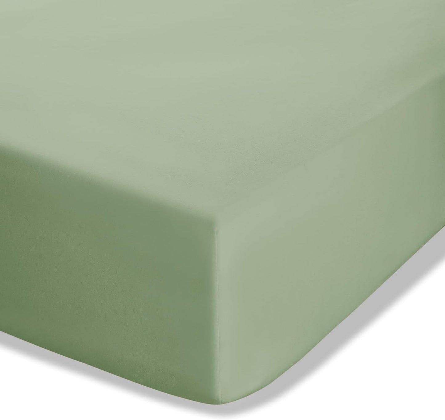 Catherine Lansfield Easy Iron Extra Deep Fitted Sheet - Sage