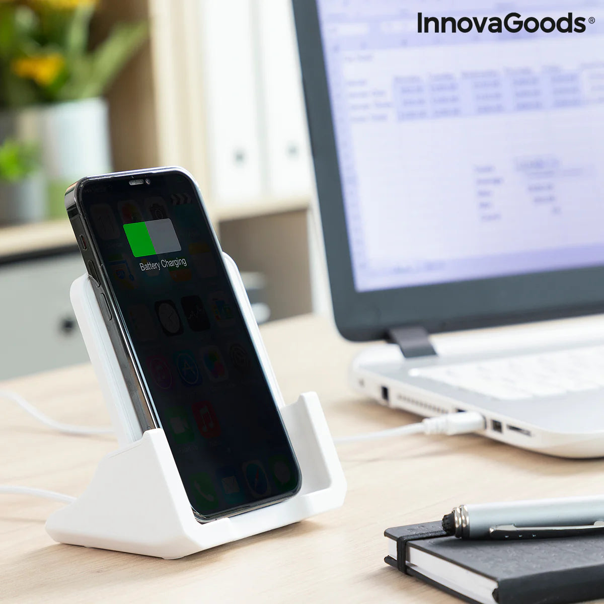 Multi-position Wireless Charger with Support Base