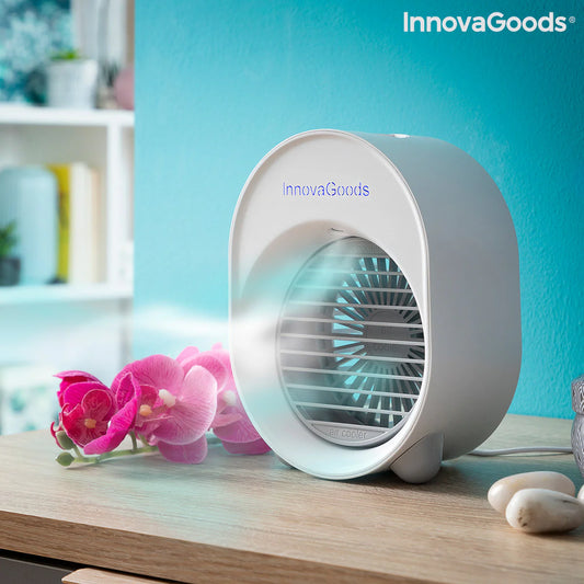 Mini Ultrasound Air Cooler-Humidifier with LED