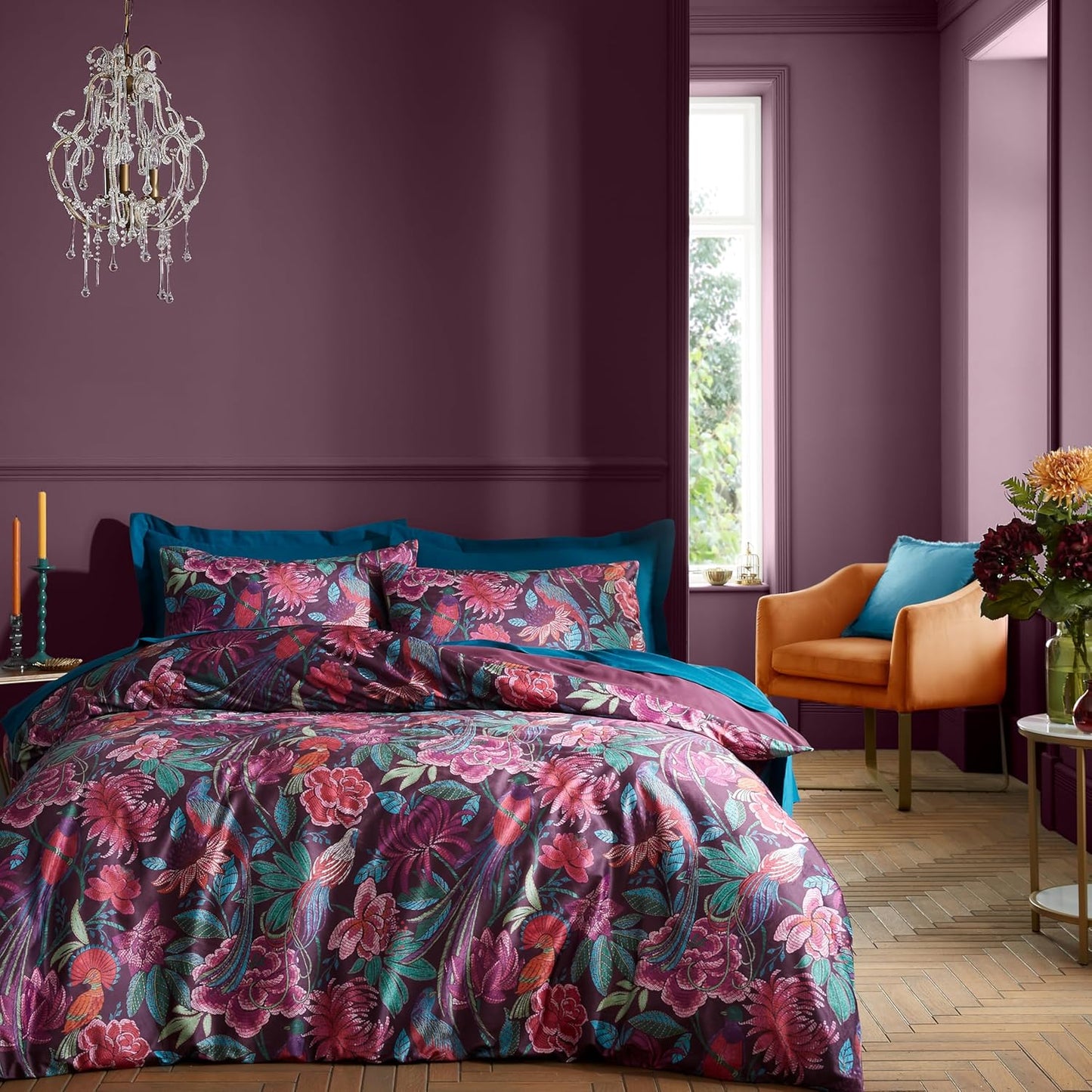 Bridgerton By Catherine Lansfield Kate Floral Duvet Set