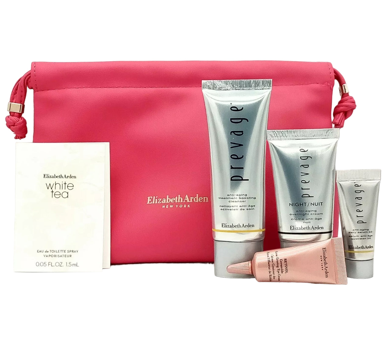 Elizabeth Arden Prevage 5 Piece - Pink Gift Bag