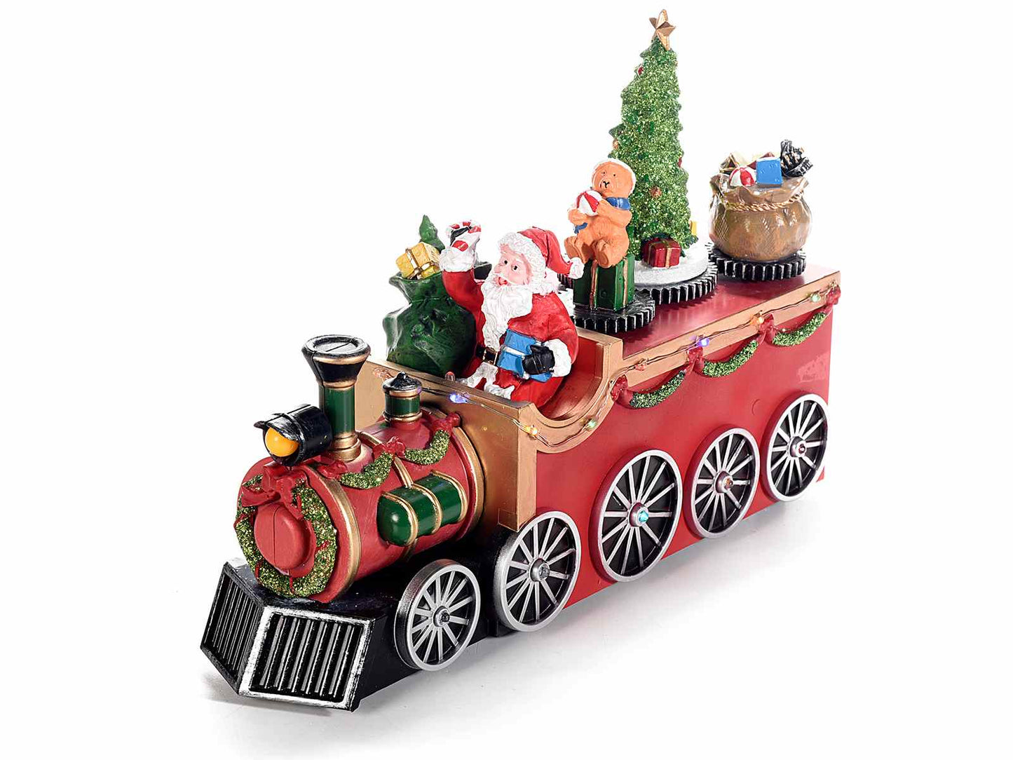 Santa Claus Train With Lights & Moving Characters