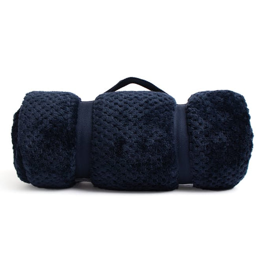 Waffle Throw - Navy