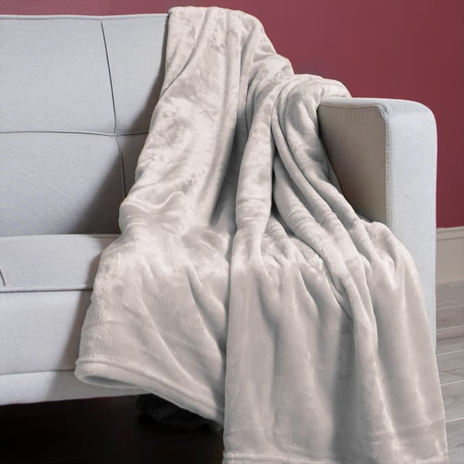 Extra Large Super Soft Throw - Stone/Beige