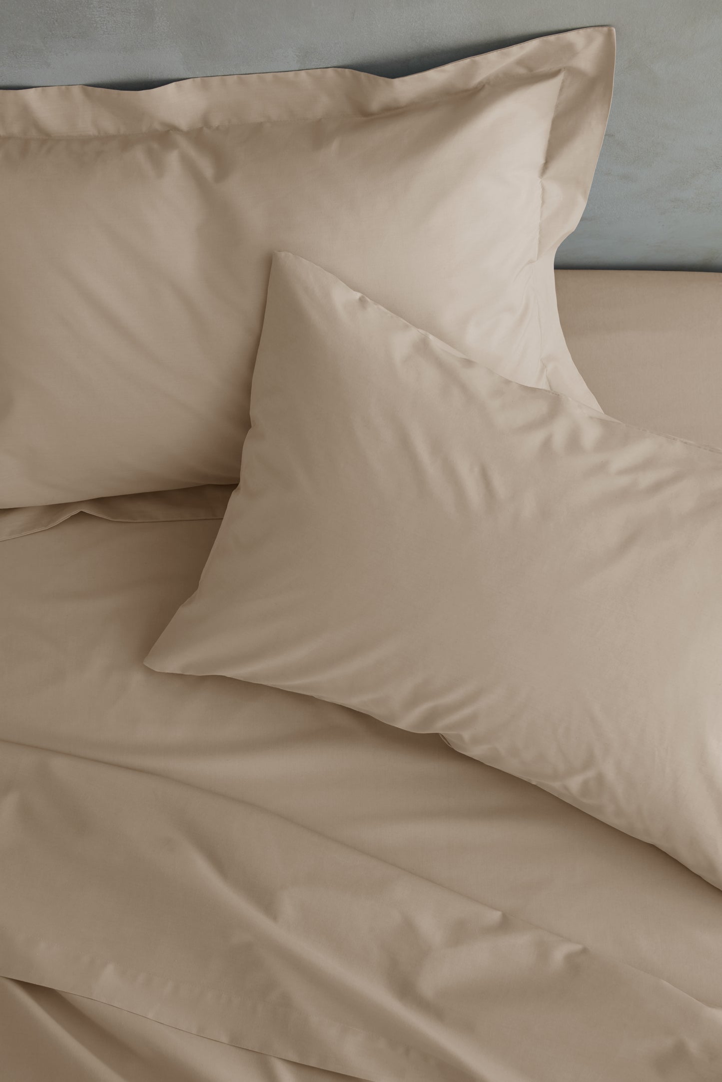 Catherine Lansfield Easy Iron Percale Pillow Case Pair - Natural