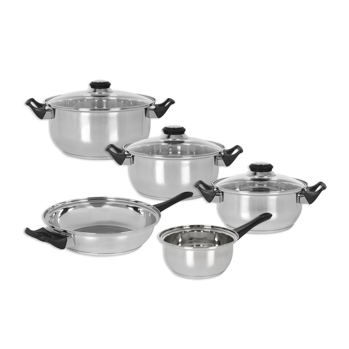 Quttin - 8 Piece Cookware Stainless Steel