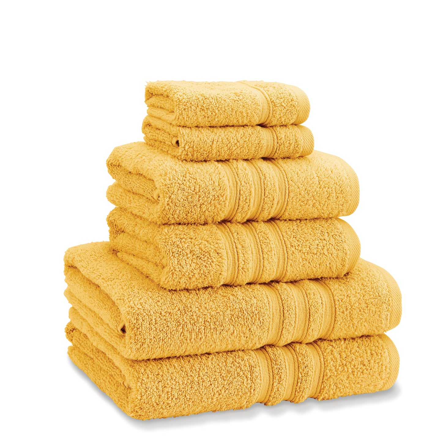 Catherine Lansfield Zero Twist 6 Piece Towel Bale - Ochre