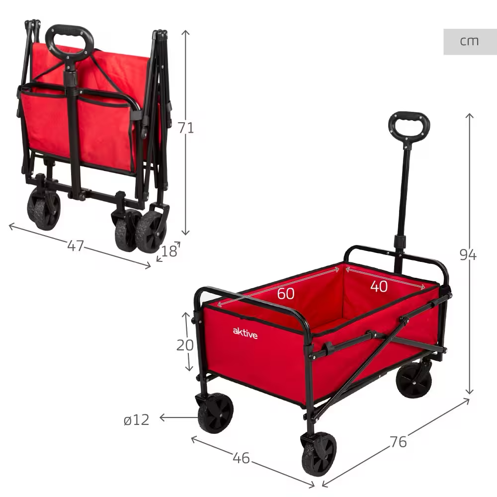 Aktive Multi Purpose Cart - Red